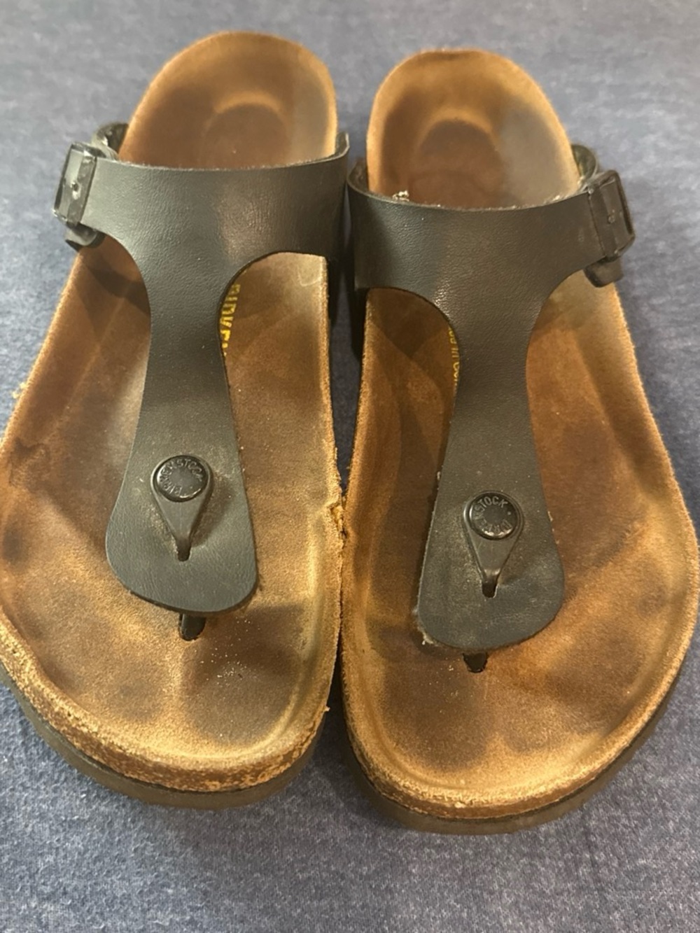 Birkenstock Brown Leather GizehThong Sandals